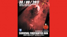 affiche Survival Firefighter Run Brabant Wallon 2017